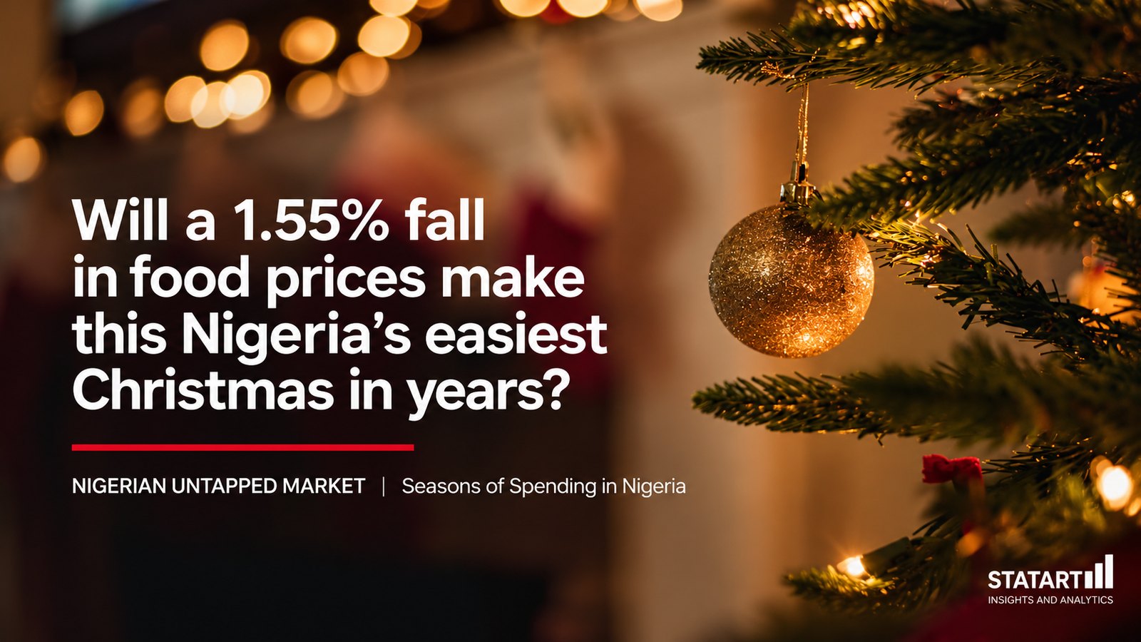 Shoppers at a busy Nigerian market ahead of the festive season